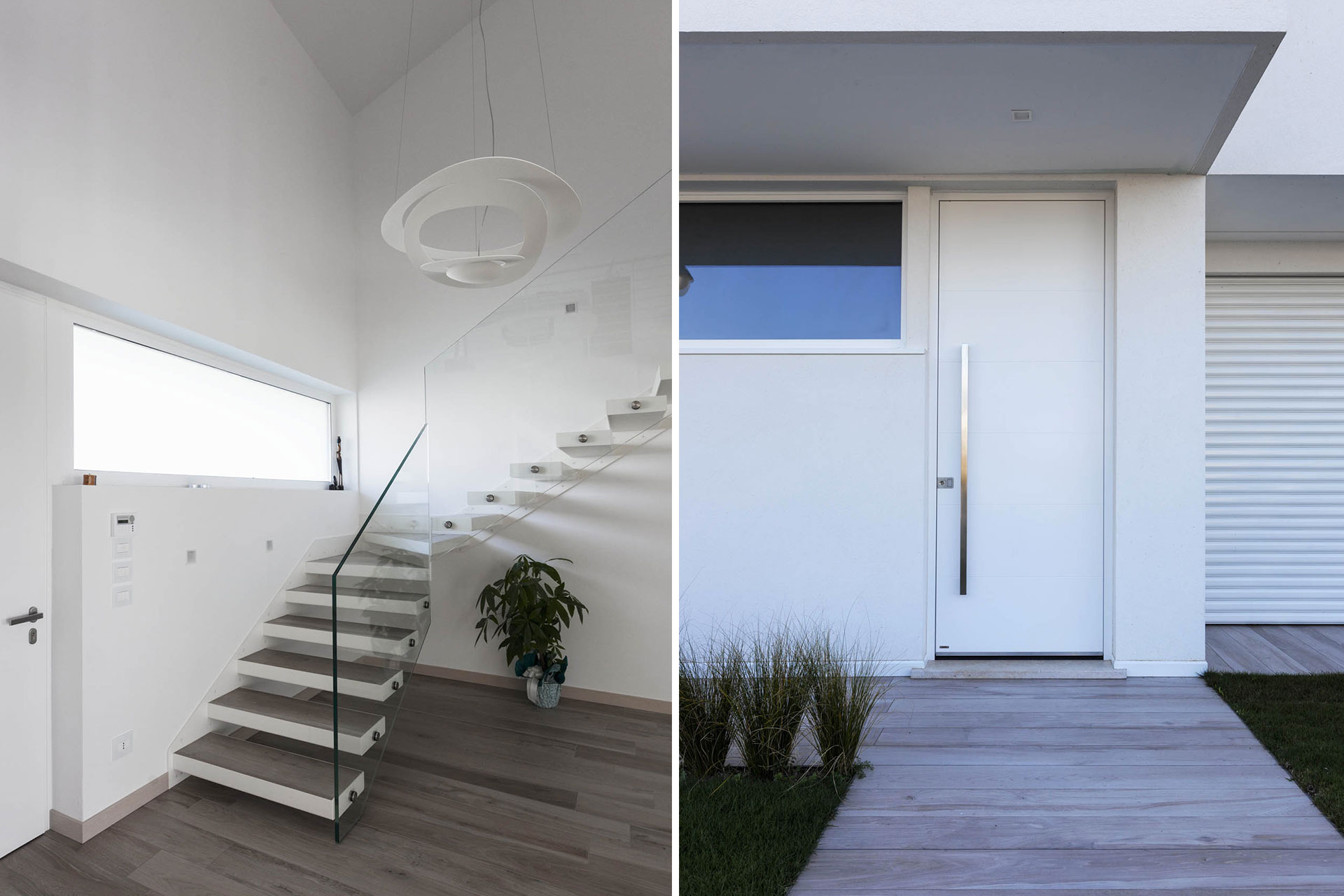 installazione porte blindate bianche