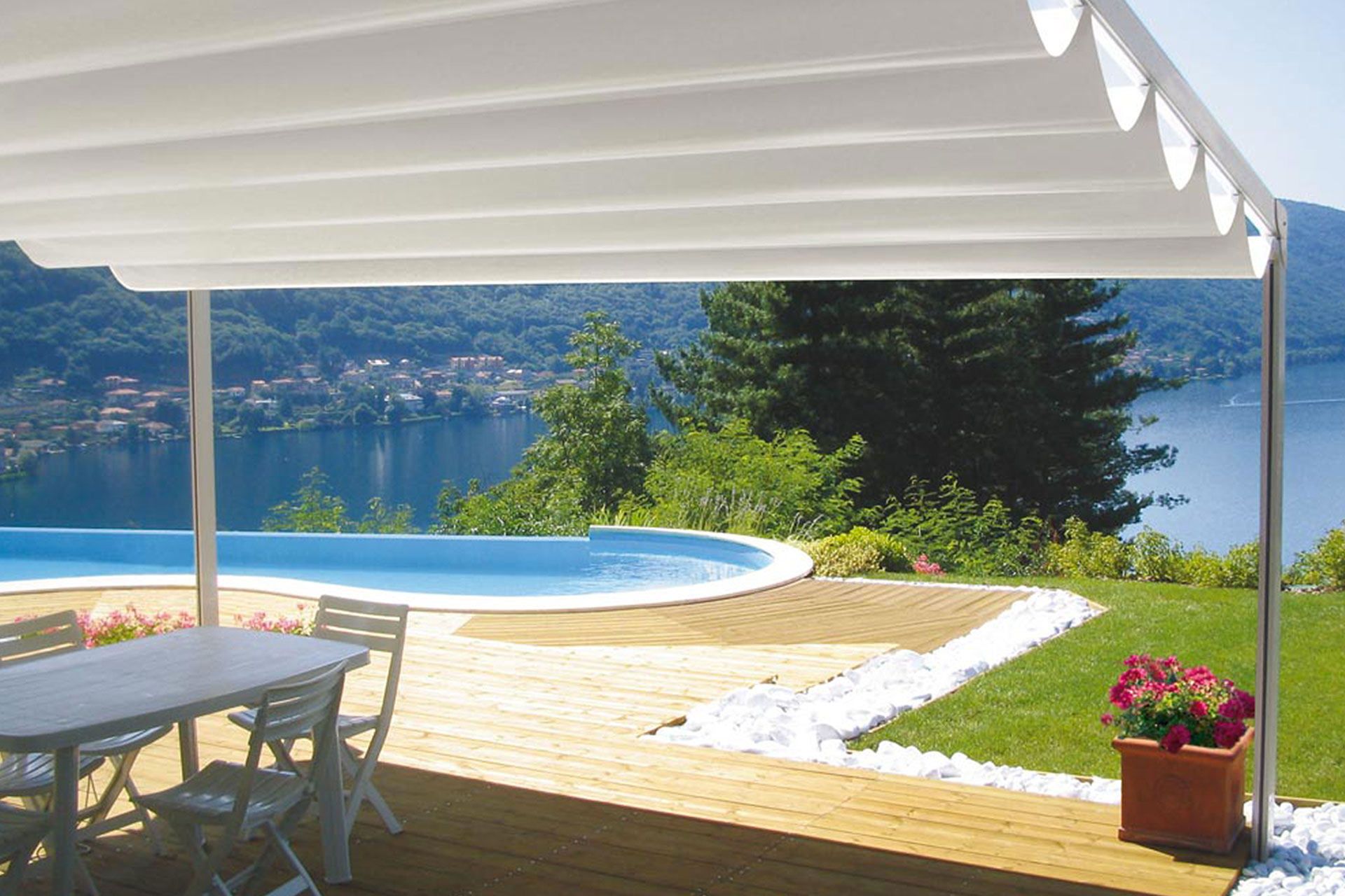 pergola albo serramenti alluminio giardino friuli