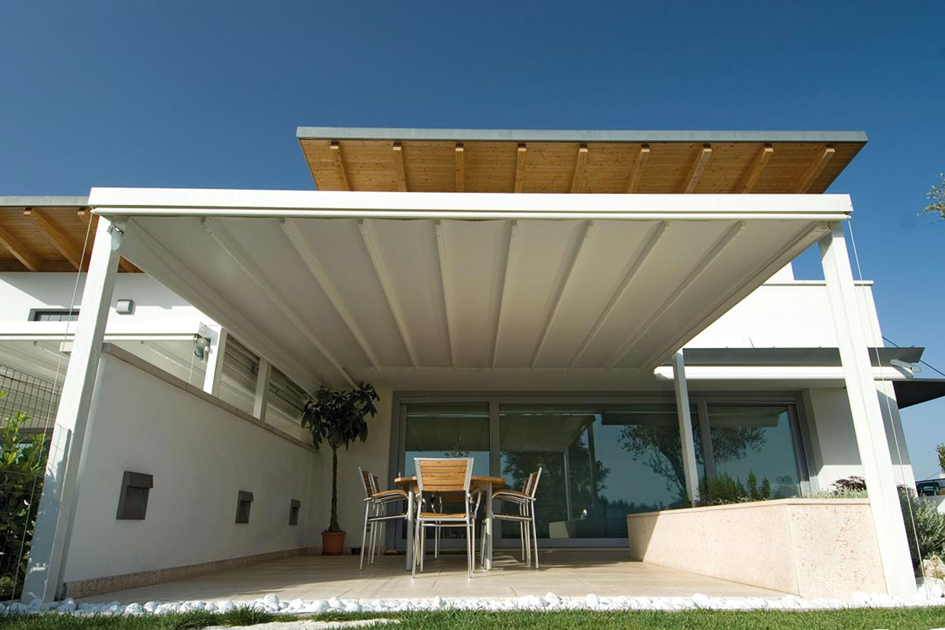 pergola albo serramenti alluminio giardino monfalone
